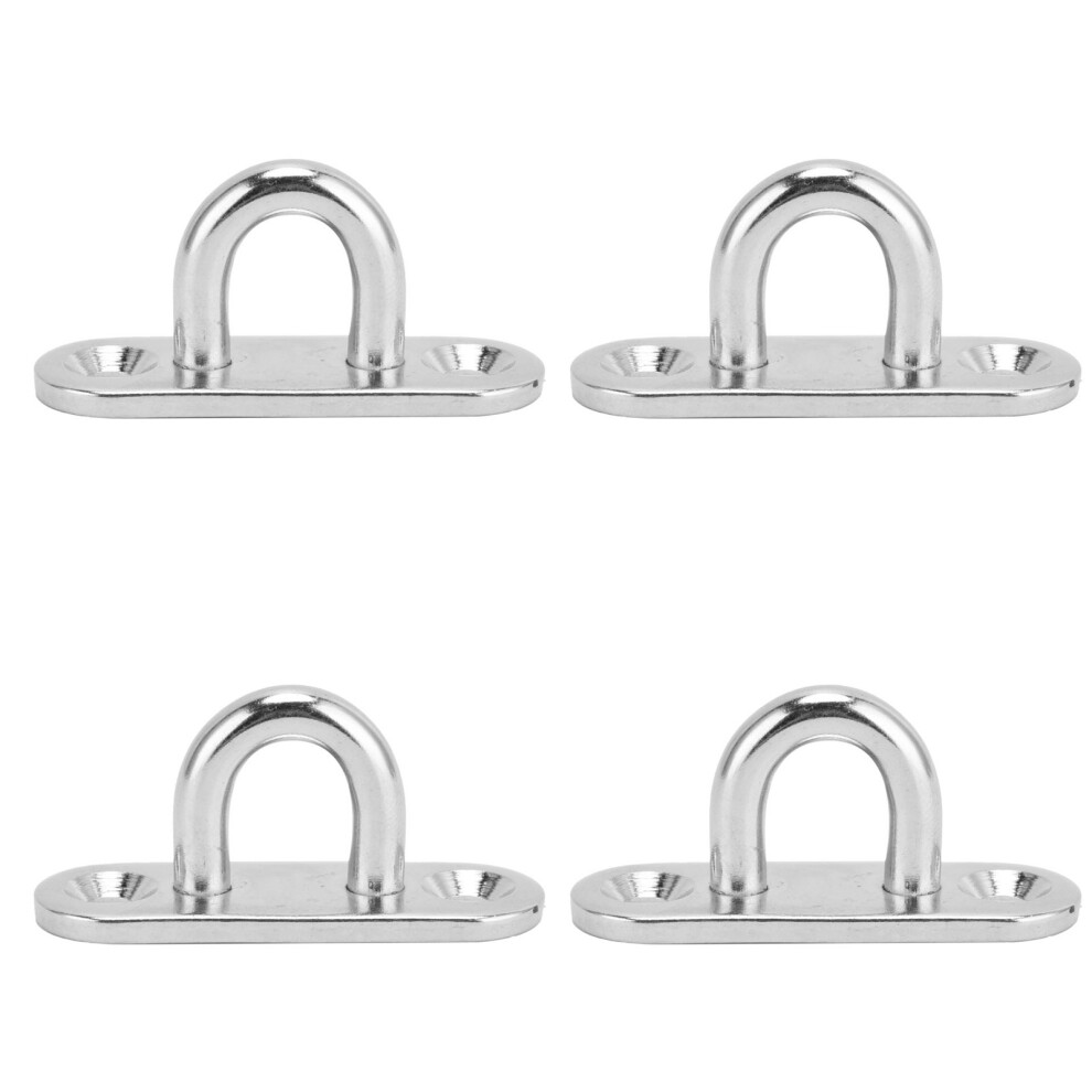 4Pcs Oval Hooks Eyelet 304 Stainless Steel 5mm
