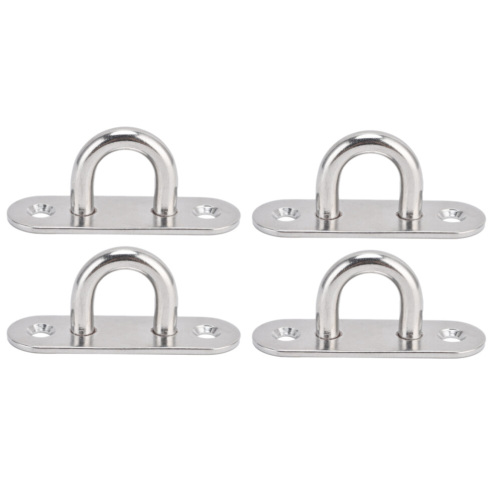4Pcs Oval Hooks Eyelet 304 Stainless Steel 8mm