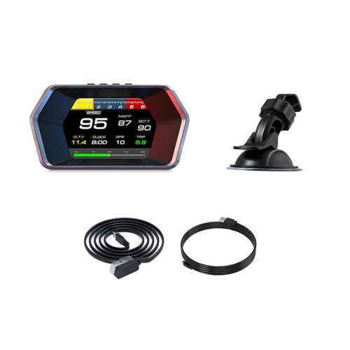 P17 HUD Head Up Display Auto Display Auto Computer Digital Tachometer 2