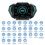 HUD P24 OBD2+GPS Head-up-display indbygget computer multifunktionel 5