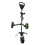 Golf Push Cart Golf Bag Cart 3 Wheeled Folding 2