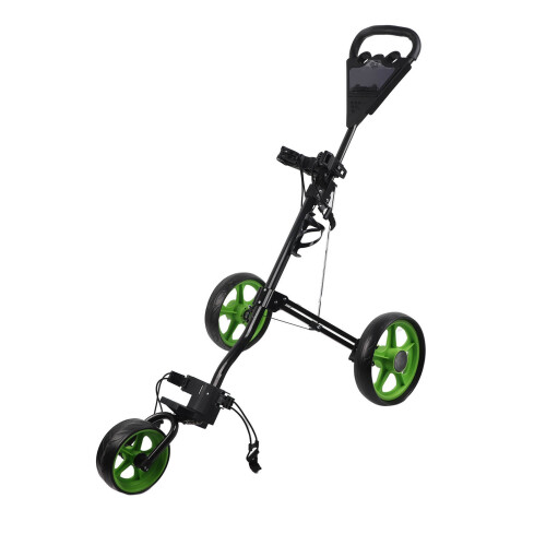 Golf Push Cart Golf Bag Cart 3 Wheeled Folding 2