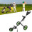 Golf Push Cart Golf Bag Cart 3 Wheeled Folding 12