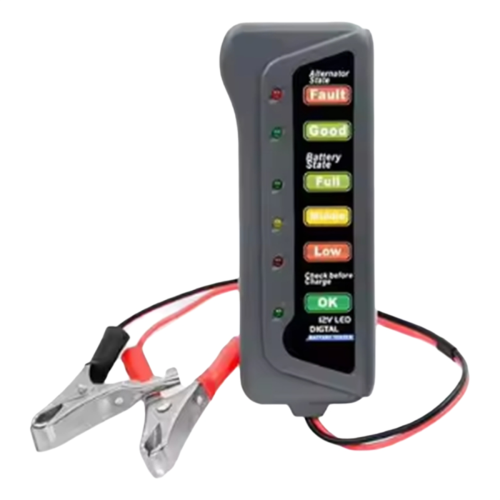12V Digital Battery Alternator Tester with 6 LED Lights Display 2