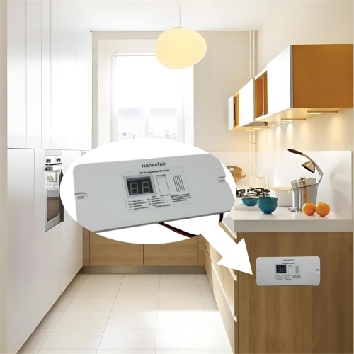 Digital propangassdetektor for campingvogn, hvit 2