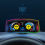 P4 OBD+GPS HUD Οθόνη LCD 6,2 ιντσών με οθόνη Head-Up Display 7