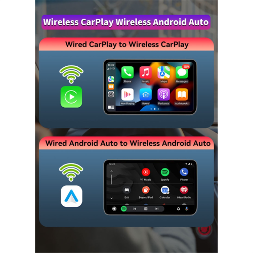 Adaptor CarPlay wireless 2 în 1 pentru Android Auto 1