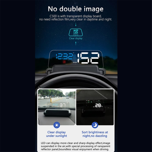 Auto OBD HUD Head Up Display Tachometer Windschutzscheibe Projektor 2