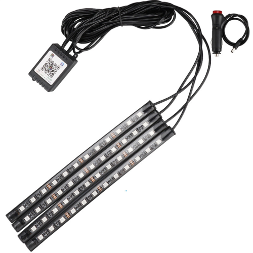 Φώτα LED για μοτοσικλέτα RGB APP Έλεγχος ήχου 48 φώτα