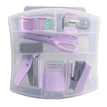 Mini-Hefter-Set, Locher-Klebebandmaschine, Schreibwaren-Werkzeugkasten,
