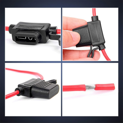10 τεμάχια θήκη ασφαλειών ATC/ATO 14AWG με 120 τεμάχια μεσαίες ασφάλειες αυτοκινήτου 2