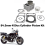 84,5 mm 450cc motorfietsmotorcilinderzuigerkit voor 5