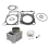 84,5 mm 450cc motorfietsmotorcilinderzuigerkit voor 2