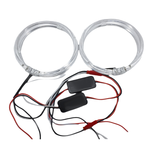 Bil LED 80MM Aperturringe Hvidt Lys Angel Eyes Lys
