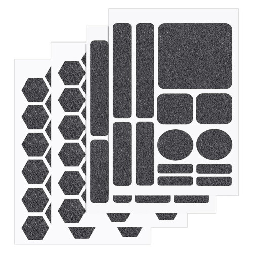 4-pack antislip griptape stickers, verschillende vormen telefoongripstrips