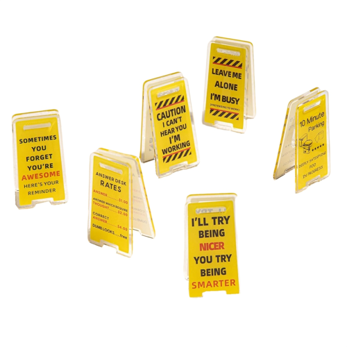 Grappige Sticky Note Houder - 6 stuks notitiehouderclips
