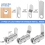 Cabinet Locks with Keys,1-1/2Inch Long Cam Locks Keyed 2