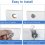 Cabinet Locks with Keys,1-1/2Inch Long Cam Locks Keyed 6
