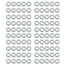 100 peças de etiqueta adesiva NFC Ntag213 para telefones habilitados para NFC
