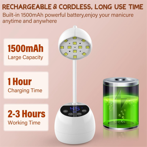 UV-LED-Nagellampe, 36 W Mini-UV-Licht, mit 4 Timern 2