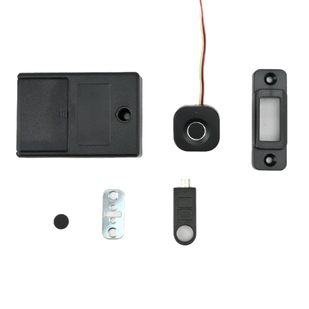 Biometric Fingerprint Lock Black Keyless Cabinet Lock 4711175588090