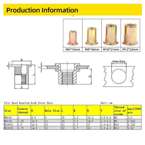 Manuell nitskruv nitverktyg nitmutterverktygsadapter 11 st 2