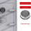 Replacement Electronic Safe Lock with Solenoid Lock & 2 Override Keys 2