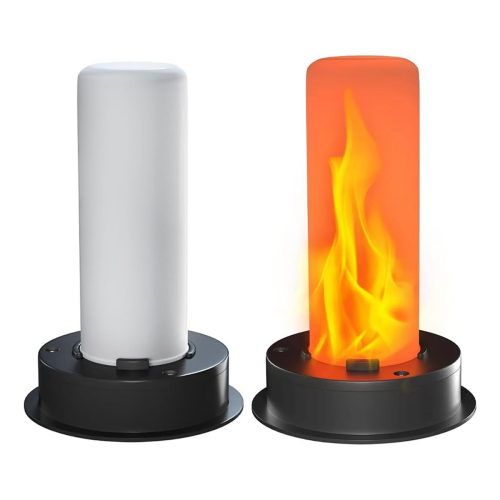 2 Pack Replacement Solar Light Tops with Flickering Flame