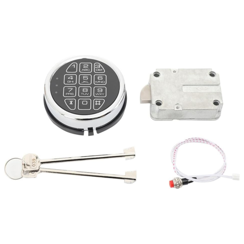 Replacement Electronic Safe Lock with Solenoid Lock & 2 Override Keys