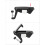 8Pcs Compression Latch Lock Zinc Alloy Flush Lever Latch 3