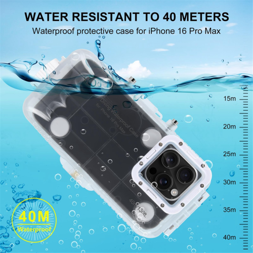 Waterdichte duikbehuizing voor 16 Pro Max 40m/130ft 2