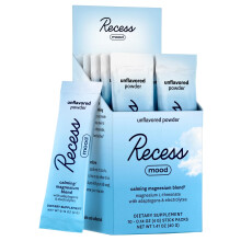 Recess Mood Powder Beruhigende Magnesium-L-Threonat-Mischung mit Passionsblume, L-Theanin-Elektrolyten, Magnesium-Calcium-Untersttzungspulver-Er