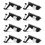 8Pcs Compression Latch Lock Zinc Alloy Flush Lever Latch 6