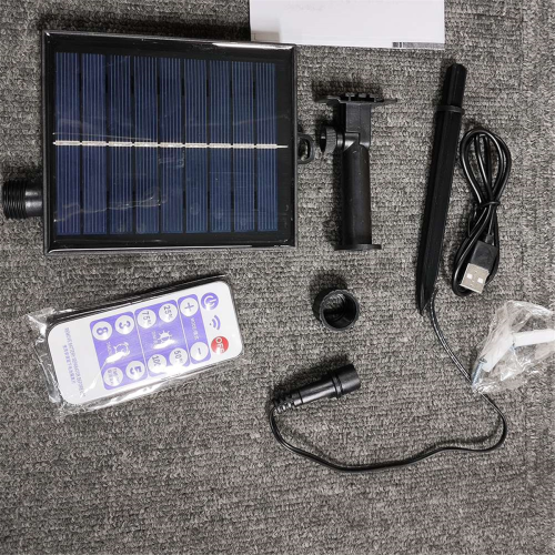 Solar Battery Box Kit Powered Lithium Panel Light w/ Remote Control 1