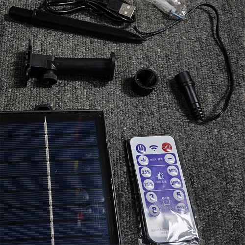 Solar Battery Box Kit Powered Lithium Panel Light w/ Remote Control 2