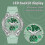 "Women's watch with silicone strap, 5 ATM waterproof digital watch" e 3