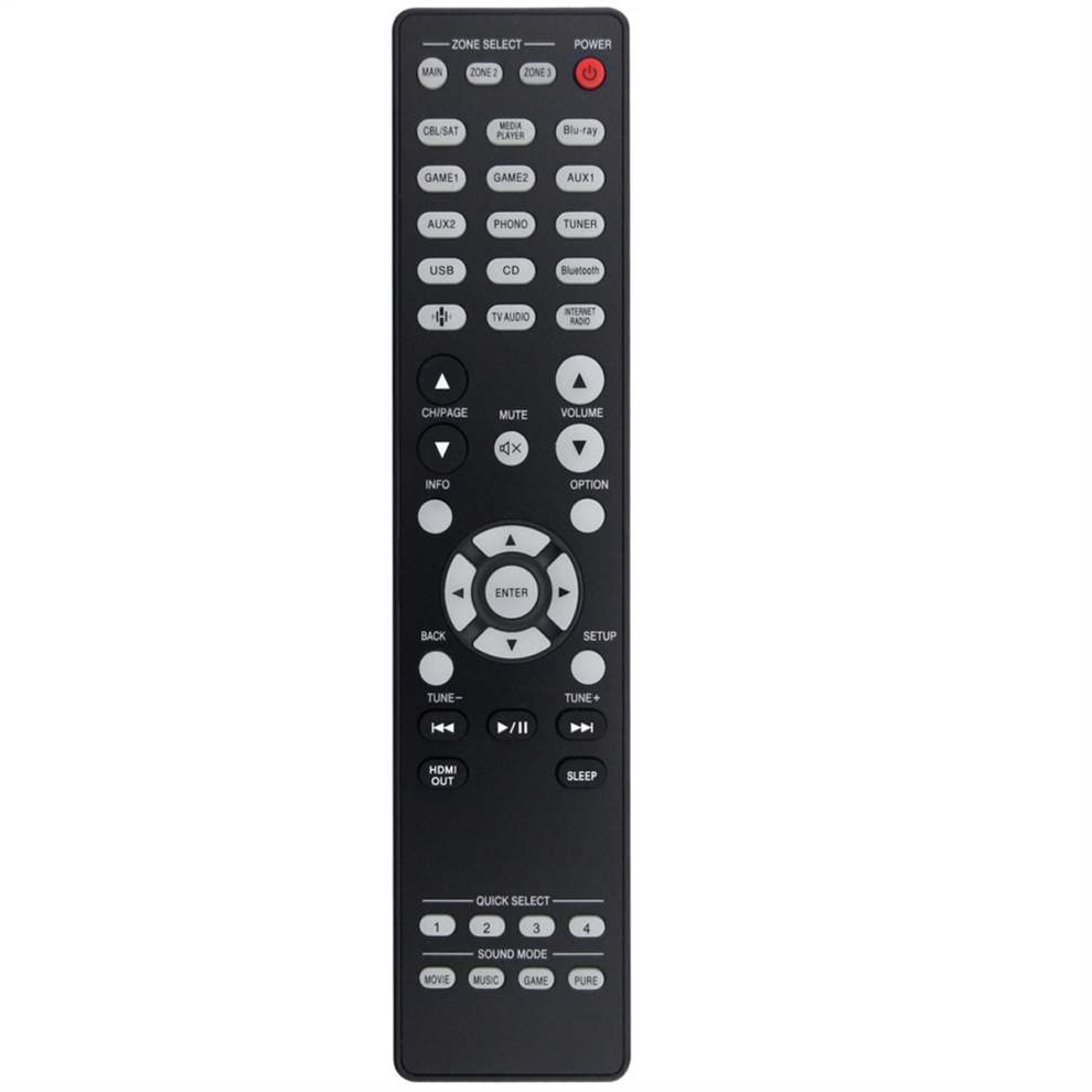 Replace Rc-1256 Remote Control For Av Surroud Receiver 4711175557454