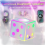 Boxe Bluetooth Mini 5.4 noi, cu lumini LED, difuzor de mare putere A 4