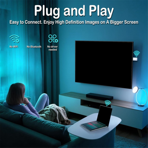 Wireless Transmitter and Receiver 2-in-1, 4K Decode 1080P Output 2