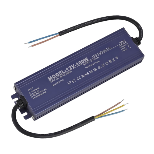 LED-driver IP67 vanntett 12V 8.3A 100W strømforsyningstransformator
