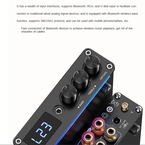2PCS TPA3116D2 Bluetooth 5.3 Class D 2.0 Audio Amplifier Eu Plug 2