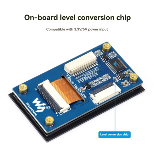 Placa de desenvolvimento com tela LCD sensível ao toque de 1,9 polegadas RPi 5/ESP32 1