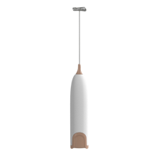 Handheld Stainless Steel Blender Milk Frother Egg Beater White