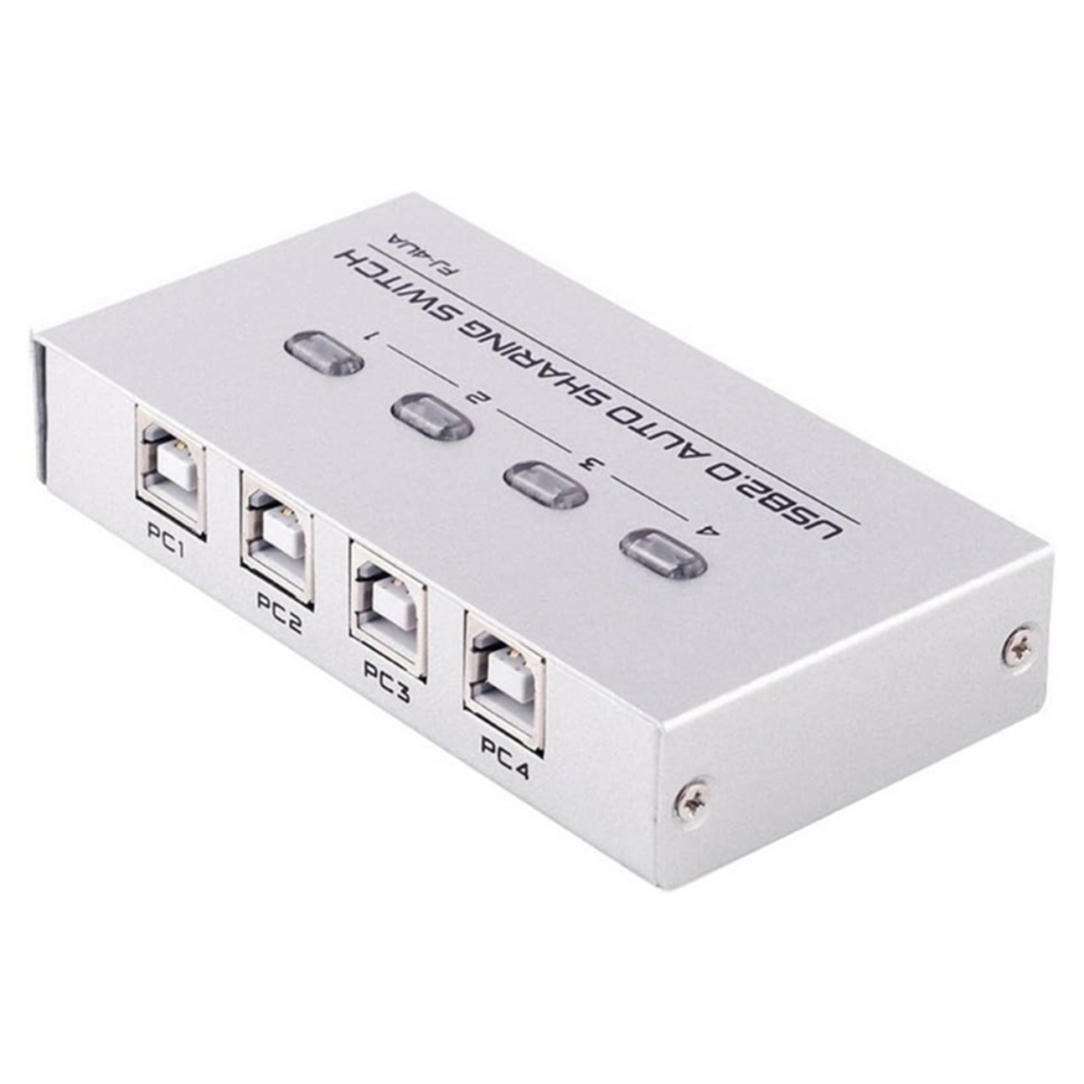 4 Port Usb2.0 Sharing Manual Switcher Box Hub Share Usb Device 4711175577216