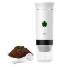 Electric Portable Espresso Coffee Machine Camping Coffee Maker White