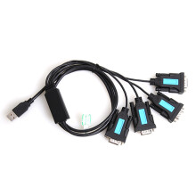 Kabel USB-RS232 4-portowy - 9-pinowy kabel szeregowy DB9