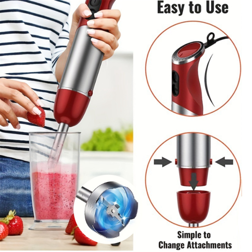 Handheld Kitchen Blender 1000W 5-in-1 Hand Blender UK Plug 2