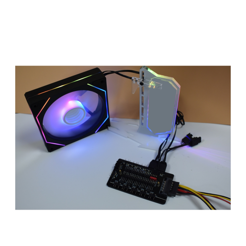 ARGB PWM HUB FAN Ελεγκτής φωτισμού ανεμιστήρα πλαισίου 10 καναλιών 2