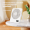 Quiet Mini USB Fan for Office Desk Dorm Wall Mount Bedside Use 3