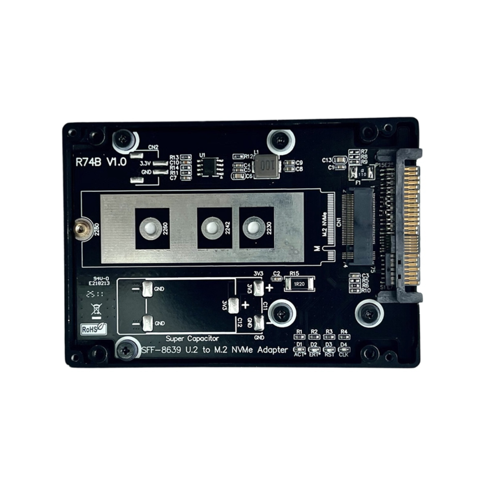 R74b Pcie 4.0 M.2 Nvme To U.2 Ssd Sff8639 Adapter Hard Drive Box 4711175578299